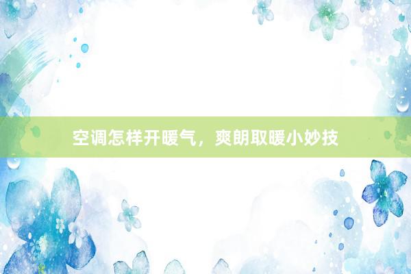 空调怎样开暖气，爽朗取暖小妙技